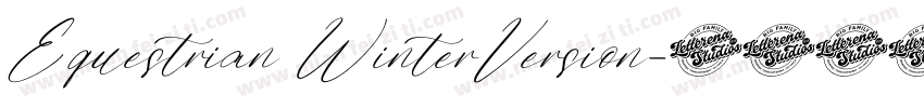 Equestrian WinterVersion字体转换